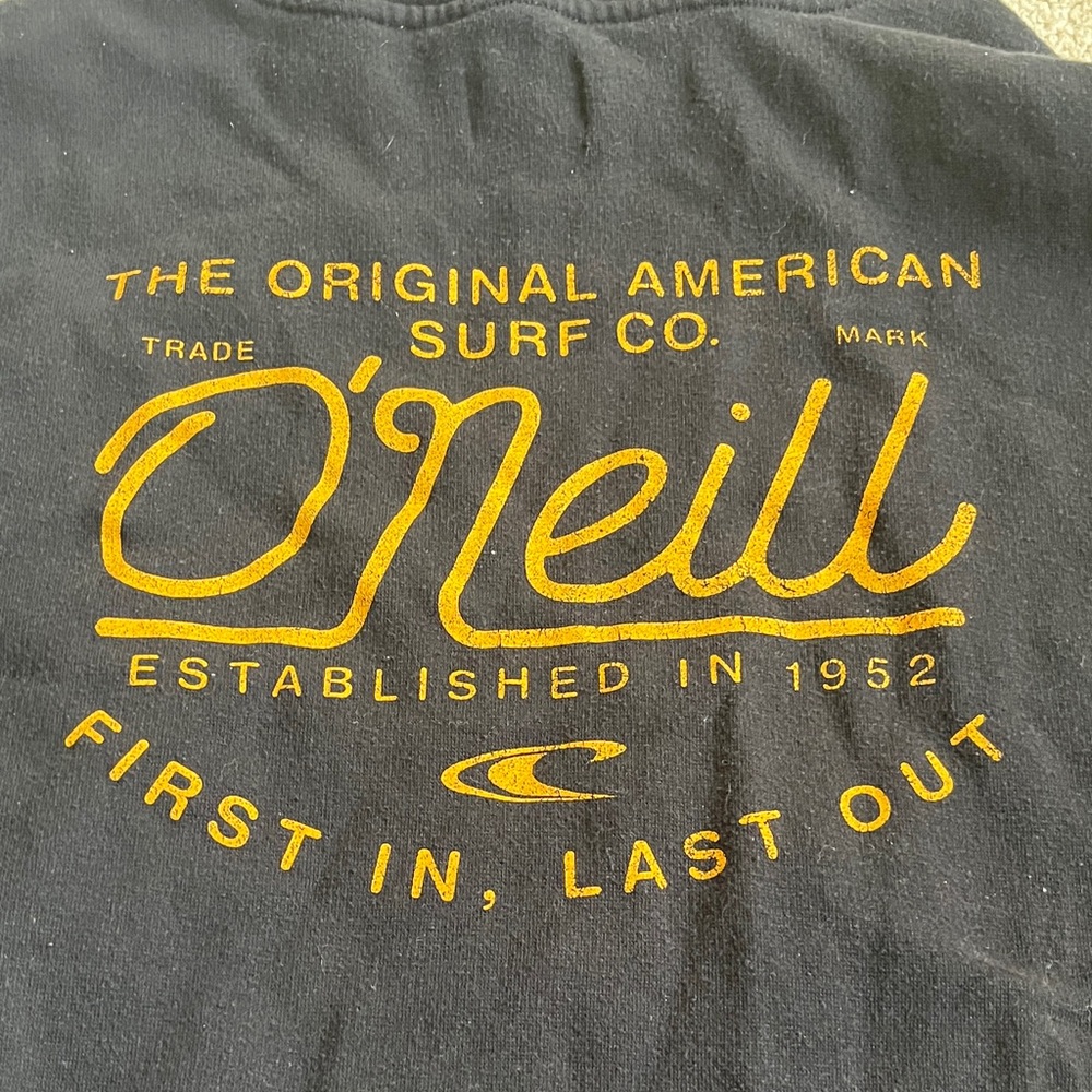 O'Neill Black Sweatshirt with Gold Print - Picture 2 of 6